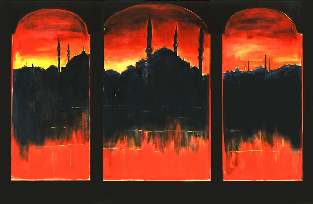 Casablanca themafeest oosters Istanbul decoratie doek