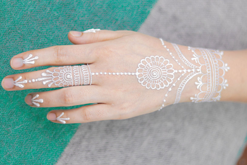 Arabisch thema aankleding Witte henna (korte droogtijd)